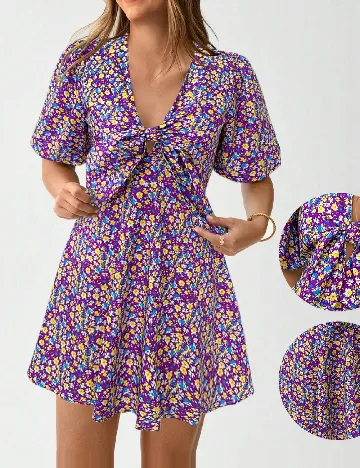 Rochie scurta SHEIN, floral print