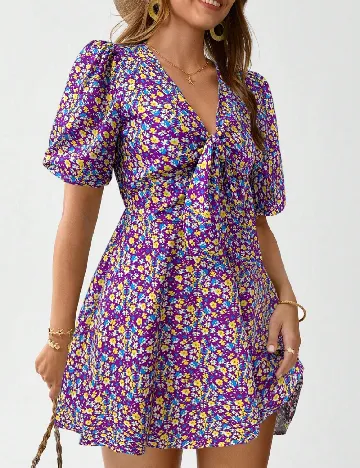 Rochie scurta SHEIN, floral print