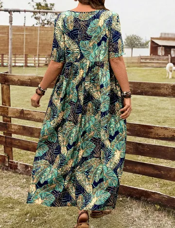 Rochie lunga SHEIN CURVE, mix culori