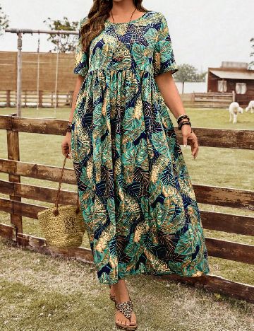 Rochie lunga SHEIN CURVE, mix culori