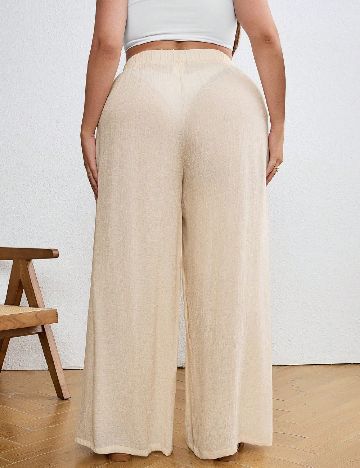 Pantaloni SHEIN CURVE, crem