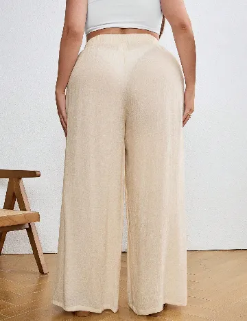 Pantaloni SHEIN CURVE, crem