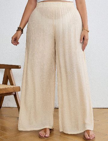 Pantaloni SHEIN CURVE, crem