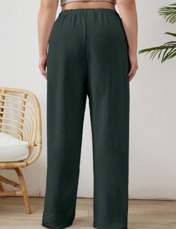 Pantaloni SHEIN CURVE, verde