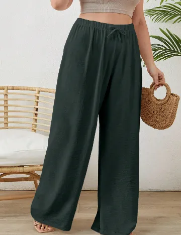 Pantaloni SHEIN CURVE, verde