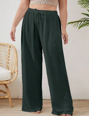 Pantaloni SHEIN CURVE, verde