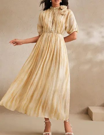 Rochie lunga Anewsta, galben