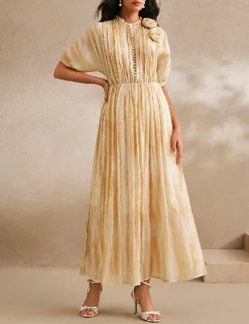 Rochie lunga Anewsta, galben