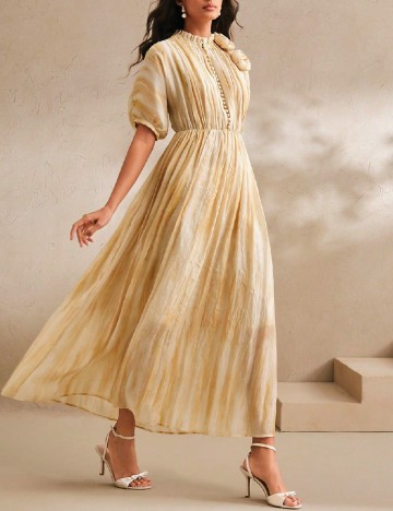 Rochie lunga Anewsta, galben