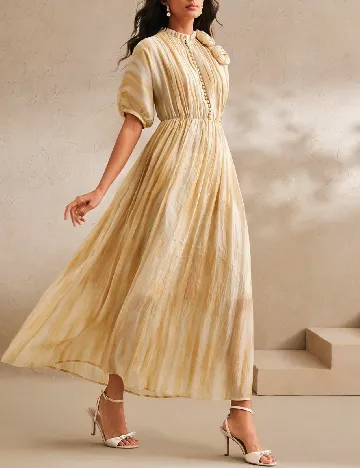 Rochie lunga Anewsta, galben