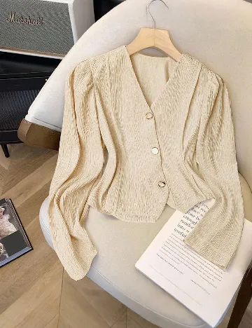 Jacheta SHEIN CURVE, crem