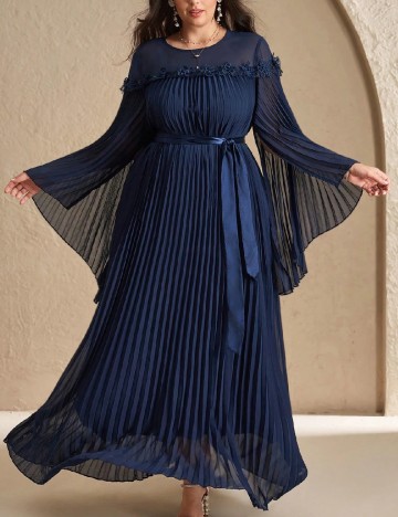 Rochie lunga SHEIN CURVE, bleumarin