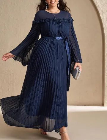 Rochie lunga SHEIN CURVE, bleumarin