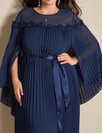 Rochie lunga SHEIN CURVE, bleumarin