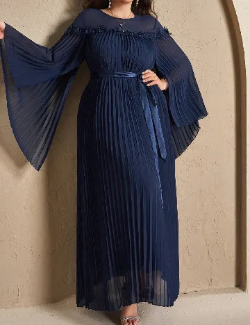 Rochie lunga SHEIN CURVE, bleumarin