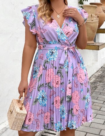 Rochie scurta SHEIN CURVE, mov