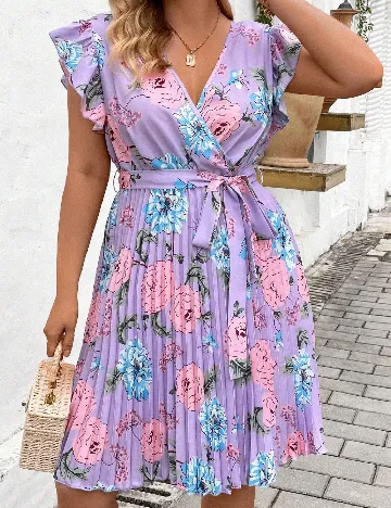 Rochie scurta SHEIN CURVE, mov