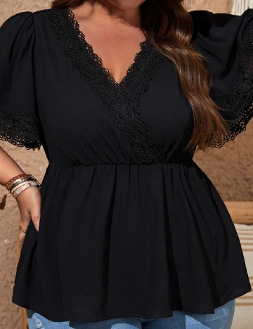 Bluza Emery Rose Curve, negru