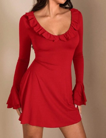 Rochie scurta SHEIN, rosu