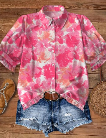 Camasa SHEIN CURVE, roz