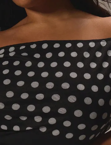 Top Musera Plus Size, negru