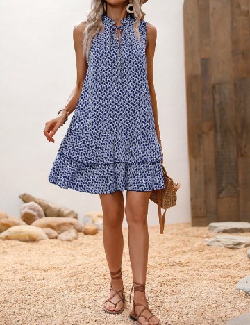 Rochie scurta SHEIN, bleumarin