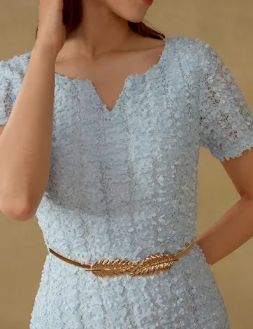 Rochie medie MOTF, albastru