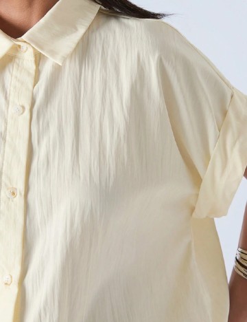 Camasa SHEIN, galben deschis