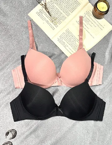 Set sutiene 2 bucati SHEIN, negru/roz