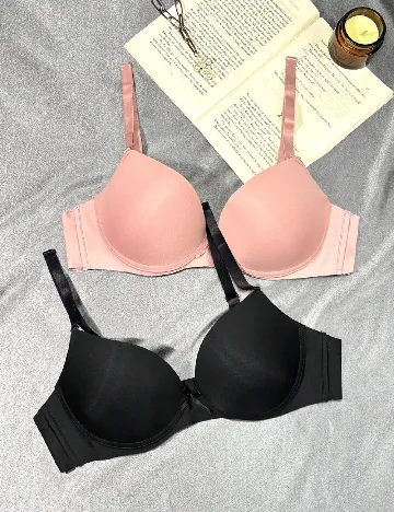 Set sutiene 2 bucati SHEIN, negru/roz