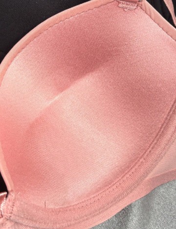 Set sutiene 2 bucati SHEIN, negru/roz