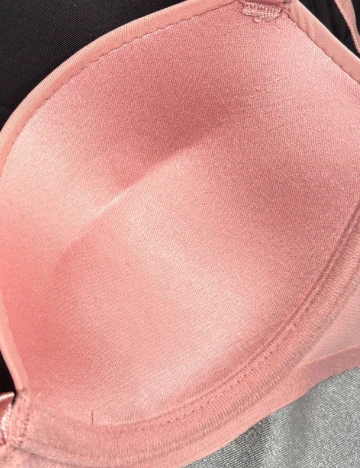 Set sutiene 2 bucati SHEIN, negru/roz