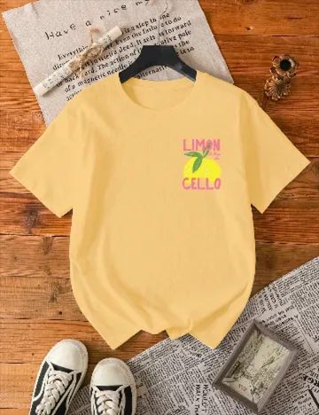 Tricou SHEIN CURVE, galben