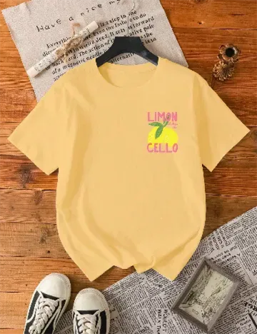 Tricou SHEIN CURVE, galben