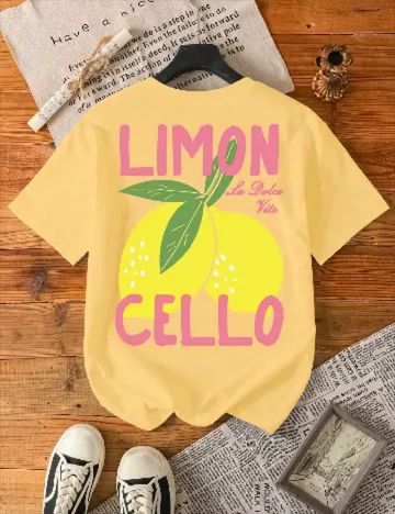 Tricou SHEIN CURVE, galben