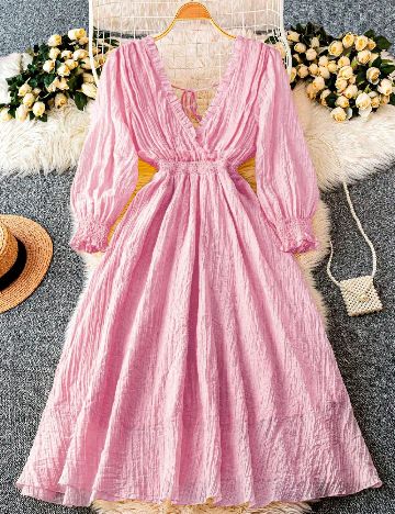 Rochie medie SHEIN CURVE, roz