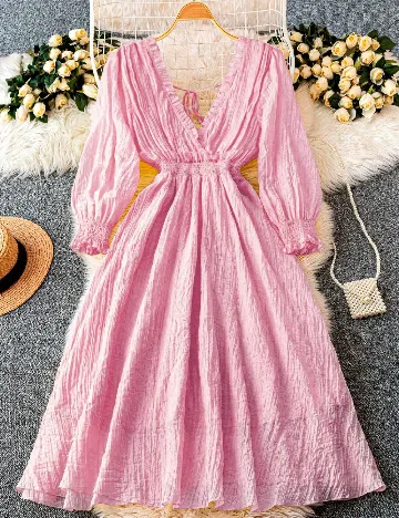 Rochie medie SHEIN CURVE, roz