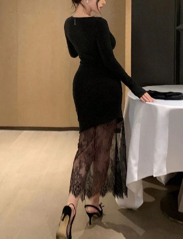 Rochie medie Dazy, negru