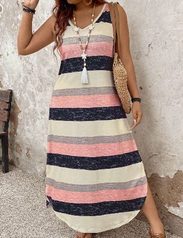 Rochie lunga SHEIN CURVE, mix culori