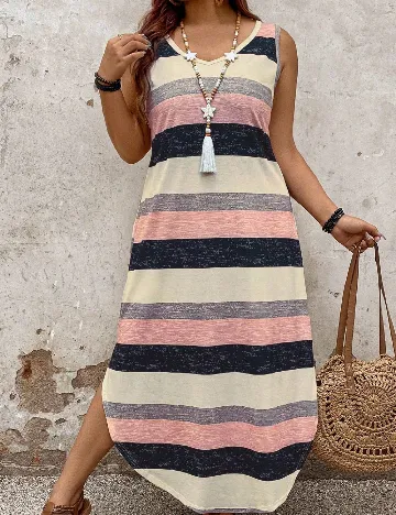 Rochie lunga SHEIN CURVE, mix culori