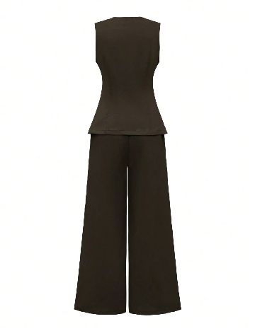 Compleu SHEIN, maro inchis