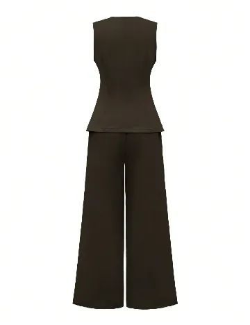 Compleu SHEIN, maro inchis