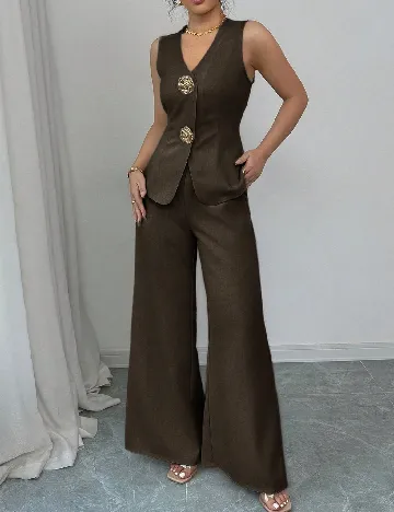 Compleu SHEIN, maro inchis