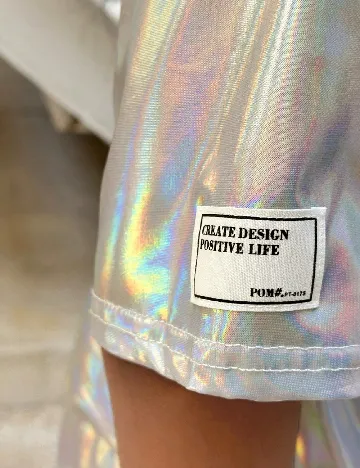 Tricou Shein Kids, argintiu