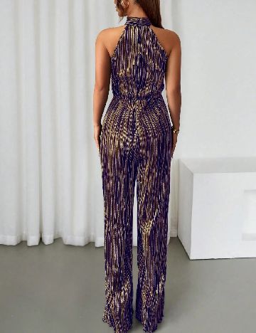 Salopeta SHEIN, mov/auriu