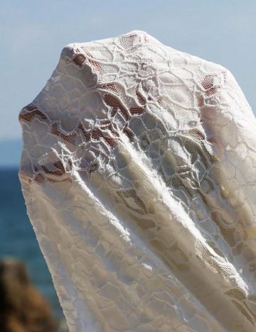 Fusta de plaja SHEIN, alb