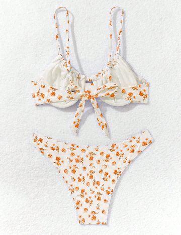 Costum de baie SHEIN, alb