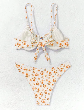 Costum de baie SHEIN, alb