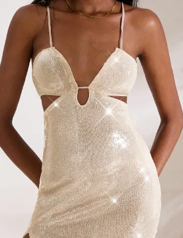 Rochie lunga SHEIN, crem