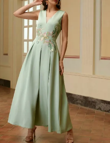 Rochie lunga MOTF, verde